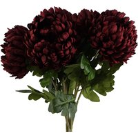 Pack 6 Reflex Chrysanthemums 75cm Silk Flowers