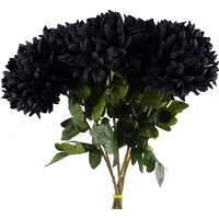 Pack 6 Reflex Chrysanthemums 75cm Silk Flowers