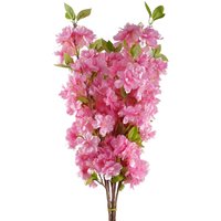 Pegdev Pack of 6 100cm Artificial Pink Blossom Stems for Display or Use