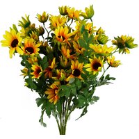 Pegdev Pack of 6 70cm Artificial Yellow Daisy Spray Floral Arrangements