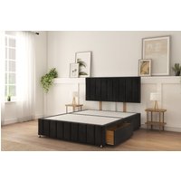 California Divan Bed Base Slate Naples 2 Drawers 12" Footboard & 26" Struts Headboard Super King