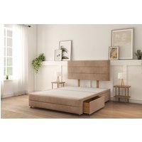 Monaco Bed Base 2 Drawers 12" Footboard & 26" Struts Headboard Light Single