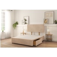 Madison Divan Bed Base 2 Drawers 12" Footboard & 26" Struts Headboard Light Single