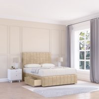 California Divan Bed Base Slate Naples 2 Drawers 12" Footboard & 26" Strutted Headboard King