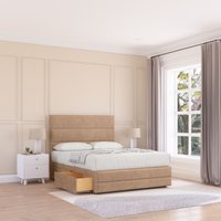 Monaco Bed Base No Drawers 12" Footboard & 54" Floor Standing Headboard Light Single