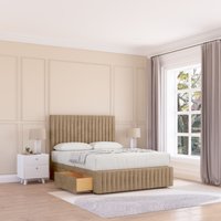 Madison Divan Bed Base No Drawers 12" Footboard & 54" Floor Standing Headboard Light Single