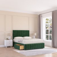 California Divan Bed Base Slate Naples 2 Drawers 12" Footboard & 54" Floor Standing Headboard Single