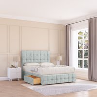 Berlin Divan Bed Base 2 Drawers 12" Footboard & 54" Floor Standing Headboard Super King