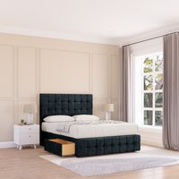 Berlin Divan Bed Base 2 Drawers 12" Footboard & 54" Floor Standing Headboard Double