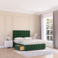 Berlin Divan Bed Base 4 Drawers 12" Footboard & 54" Floor Standing Headboard King