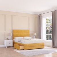 Monaco Bed Base 4 Drawers 12" Footboard & 54" Floor Standing Headboard Double