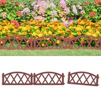 Berkfield Home Lawn Edgings 17 pcs Red 10 m PP