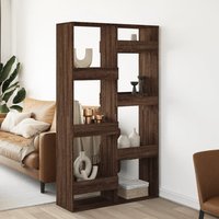 Berkfield Home Room Divider Brown Oak 100x33x175 cm Engineered Wood | Size: 100 x 33 x 175 cm