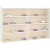 Berkfield Home Wall Display Cabinet with Doors 60x8.5x37 cm in Brown