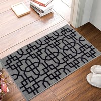 Smart Living Siam Heavy Duty Machine Washable Hallway Kitchen Non Slip Door Mat in Grey | Size: 80 cm x 300 cm