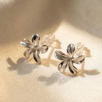 Harfi Women's Dainty Mini Tiny Flower Stud Sterling Silver Earrings