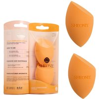 SHEONLY 2Pcs Makeup Sponge for Dry & Wet Dual-use in Orange