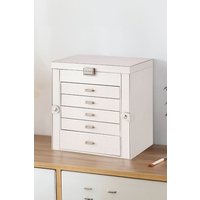 H&O Direct Fashion Jewellery Box with Drawers in White