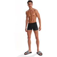 MODISHION Men's Fashion Printed Swimming Trunks in Black | Size: Small
