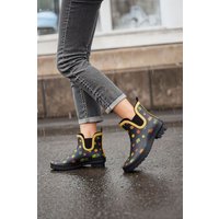Fashion Printed Anti Slip Rain Boots