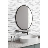 Living and Home 10Pcs Self-Adhesive Wall Tile Stickers in Pale Grey