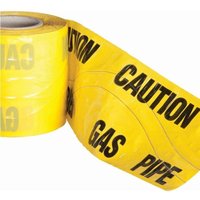 Pegdev High Visibility Underground Detectable Warning Tape Gas 150mm x 13m Durable & Rot Resistant in Yellow