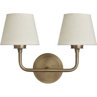 Albany Double Wall Light Natural Cotton Shades Metallic