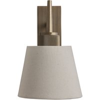 Henley Wall Light Natural Cotton Shade Metallic