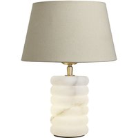 Alabaster Stone Dual Lit Table Lamp