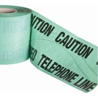 Pegdev High Visibility Underground Detectable Warning Tape Telephone 150mm x 50m Durable & Rot Resistant in Teal