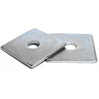 Pegdev M12 40 x 40 x 3mm Heavy Duty BZP Square Plated Washers - Zinc Plated (Pack of 1000) in Metallic Silver