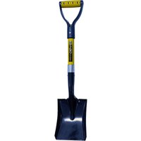 Pegdev Square Mouth Micro Shovel with Fibreglass Handle 27.5in for Sand & Mixing in Navy