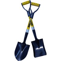 Pegdev Kids Shovel Set Square & Round Mouth Lightweight Handles for Playtime in Navy