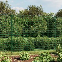 Berkfield Home Wire Mesh Fence with Flange Green 1.6x25 m