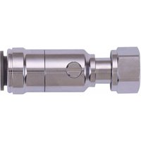 Chrome Plated Service Valve 15mm X 1 2