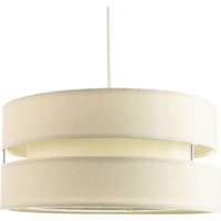 Contemporary Linen Fabric Triple Tier Ceiling Pendant Light Shade inches