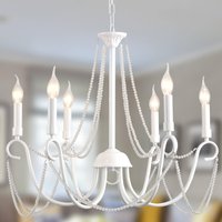6 Lights Chandelier French Country Retro Hanging Lights