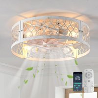 4 Lights Ceiling Fans Lights 50cm Metal