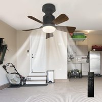 Ceiling Fans Lights 36W 5 Blades 4 Speeds Timing Dia 45 cm