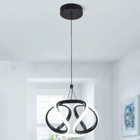 1 Light LED Unique Statement Pendant White