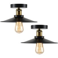 26cm Industrial Aluminum Flush Mount