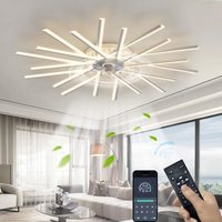 Dimmable Reversable Ceiling Fan LED Lights Remote Control