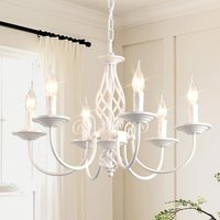 6 Light Vintage Chandeliers Ceiling Light Rustic Pendant Chandelier