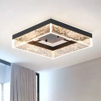 Itohan 11.81" Square Dimmable LED Flush Mount