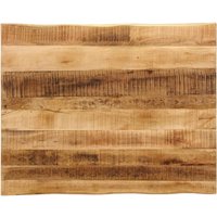 Berkfield Home Table Top Live Edge 90x80x2.5 cm Solid Wood Rough Mango in Brown
