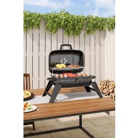Living and Home Portable Charcoal Grill Charcoal BBQ for Outdoor Patio in Black