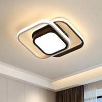 LED Ceiling Light 32W 2 Squares Ceiling Lights 3000K & White