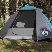 Berkfield Home Camping Tent Dome 2-Person Blue Waterproof