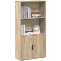 Berkfield Home Bookcase Sonoma Oak 60x24x120 cm Engineered Wood in Brown | Size: 60 x 24 x 120 cm