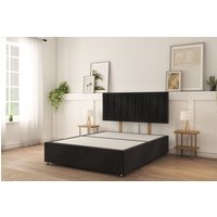 Kansas Divan Bed Base No Drawers & 26" Struts Headboard Double